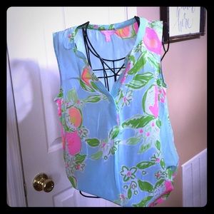 Lilly Pulitzer summer blouse size M